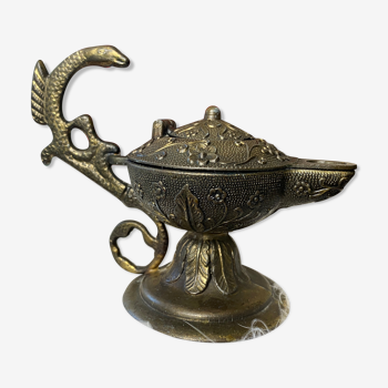 Lampe à huile aladdin orientale, début xxème