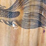 Asian paper and rattan umbrella