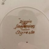 Set of 5 sarguemine agreste plates