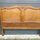 Antique solid oak headboard