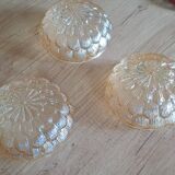 Set of three vintage 60/70 ceiling lights