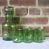 Service in vintage orangeade in light green bubble in very good condition