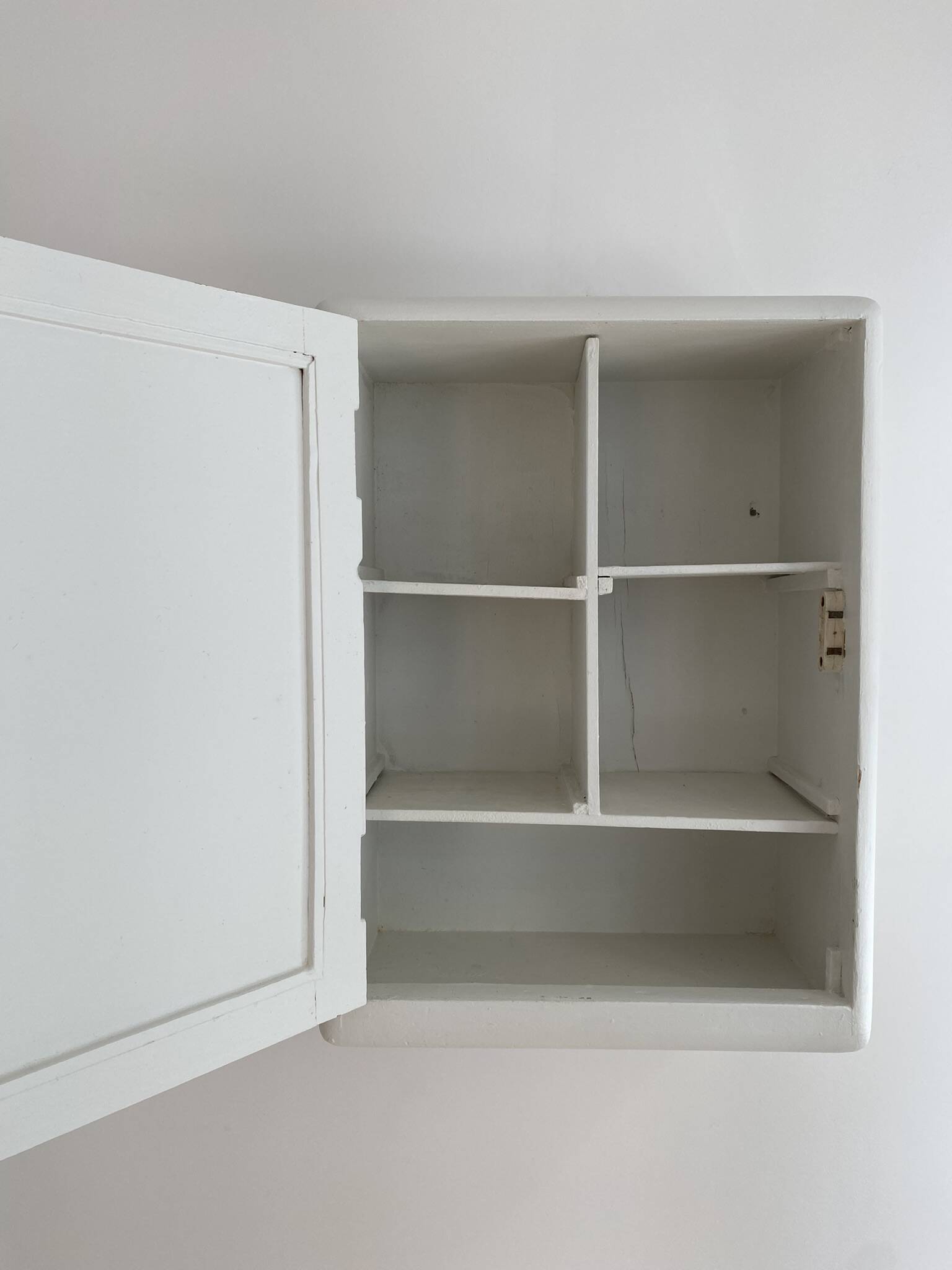 Vintage wall cabinet, White medicine cabinet