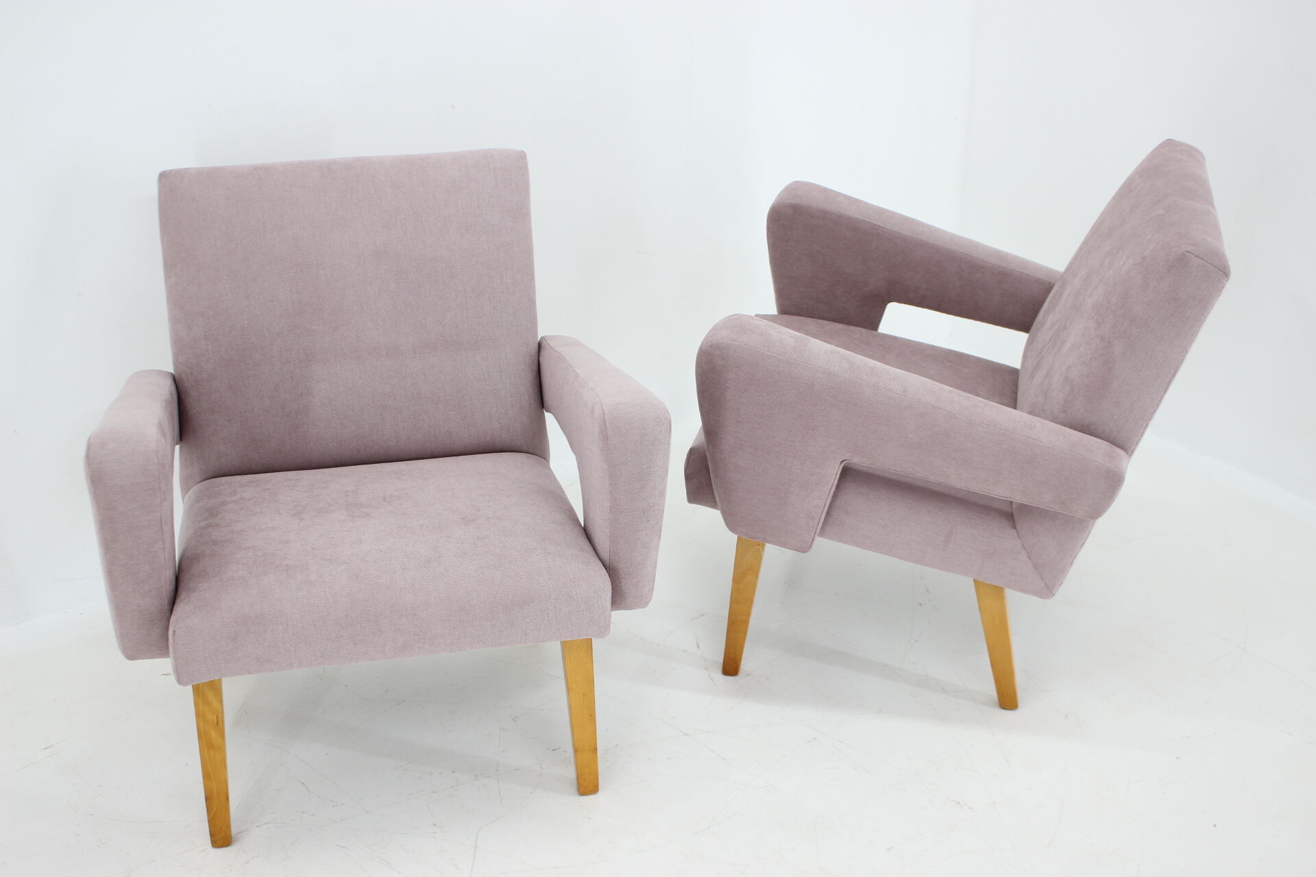 1960s Pair of Design Armchairs, Czechoslovakia