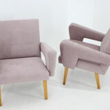 1960s Pair of Design Armchairs, Czechoslovakia