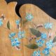 Pair of frames art nouveau circa 1900 dragonfly and flowers for restoration