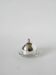 Silver-plated metal and glass butter dish, St Hilaire, 1950