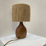 Sandstone lamp and its jute cord lampshade