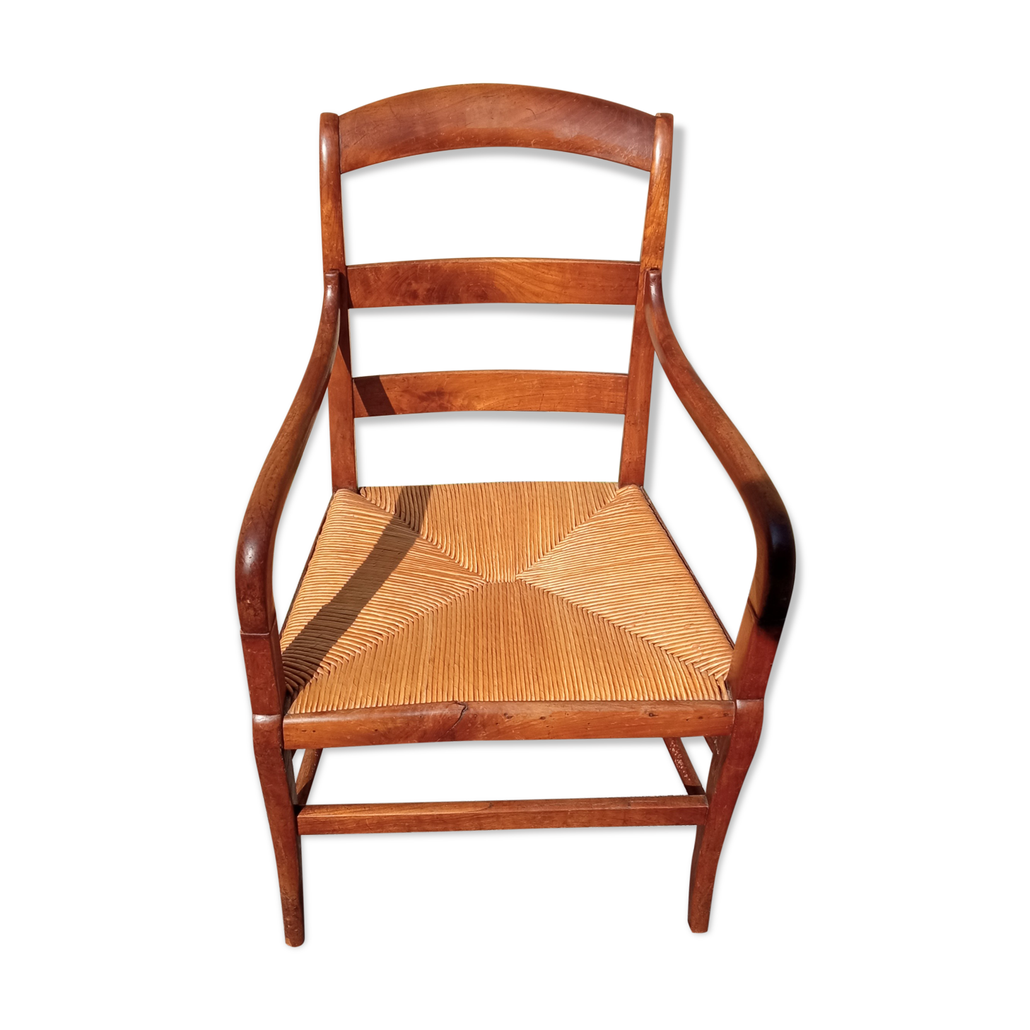 Walnut armchair
