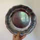 Plat en inox floral 1980