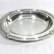 Gallia collection serving dish in silver metal