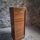 Armoire à rideau vintage en chêne | France | 1960s–1970s
