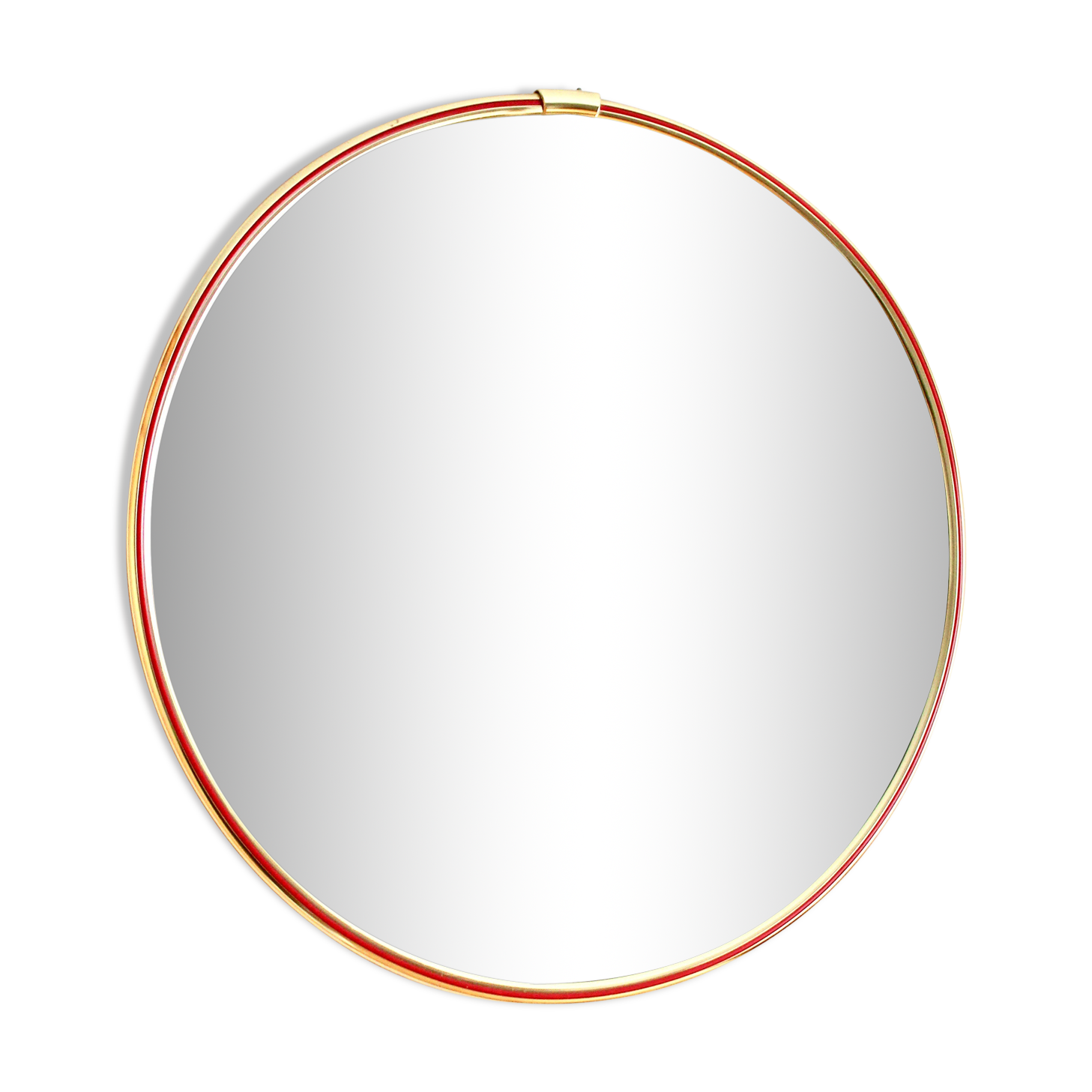 Mid Century wall mirror round 60s 50cm