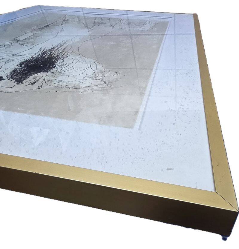 JANSEM Jean lithograph Nude from the Back to the Rose circa 1970