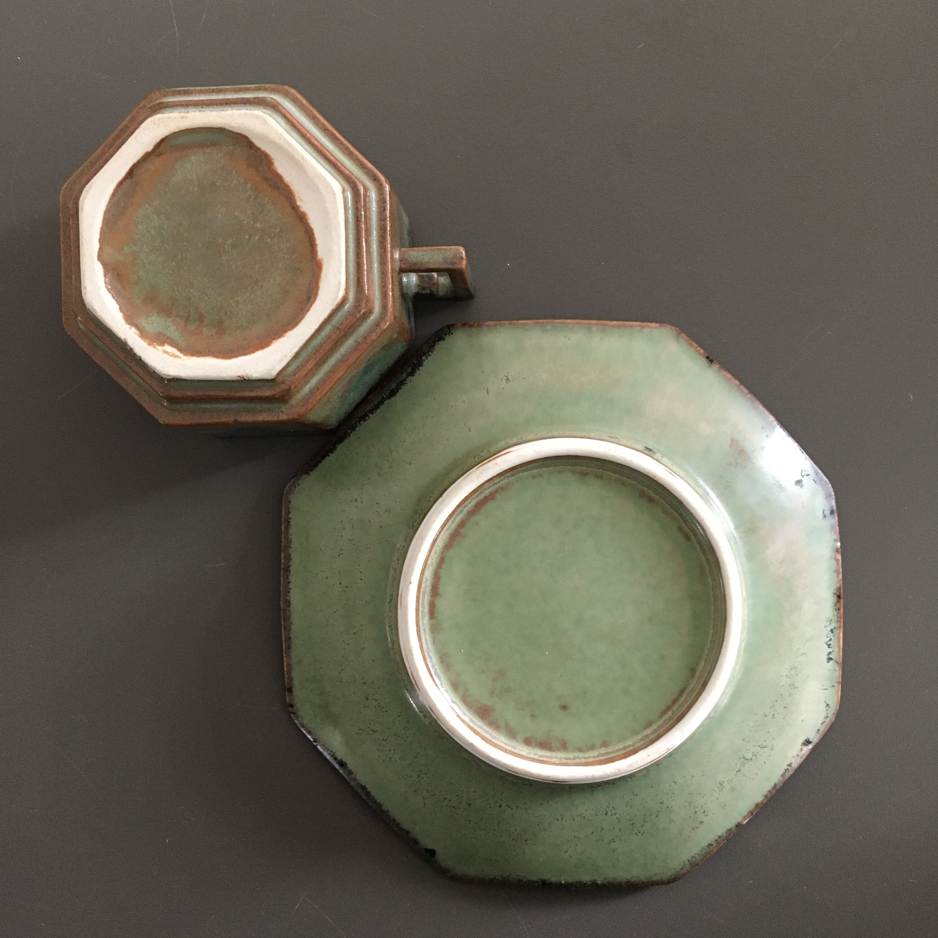 Paire de tasses hexagonales