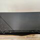 1950s Chippendale bedside tables with black glass