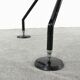 Nomos table-desk in black by Norman Foster 1986 for Tecno, Italy