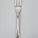 Twelve large table forks Christofle Marly, silver-plated metal.
