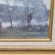 Peinture  Reproduction d'un tableau de Corot  cadre bois doré