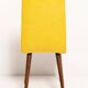 Mustard yellow wool chair from the 20th century, Rajmund Hałas, Europe, 1960s