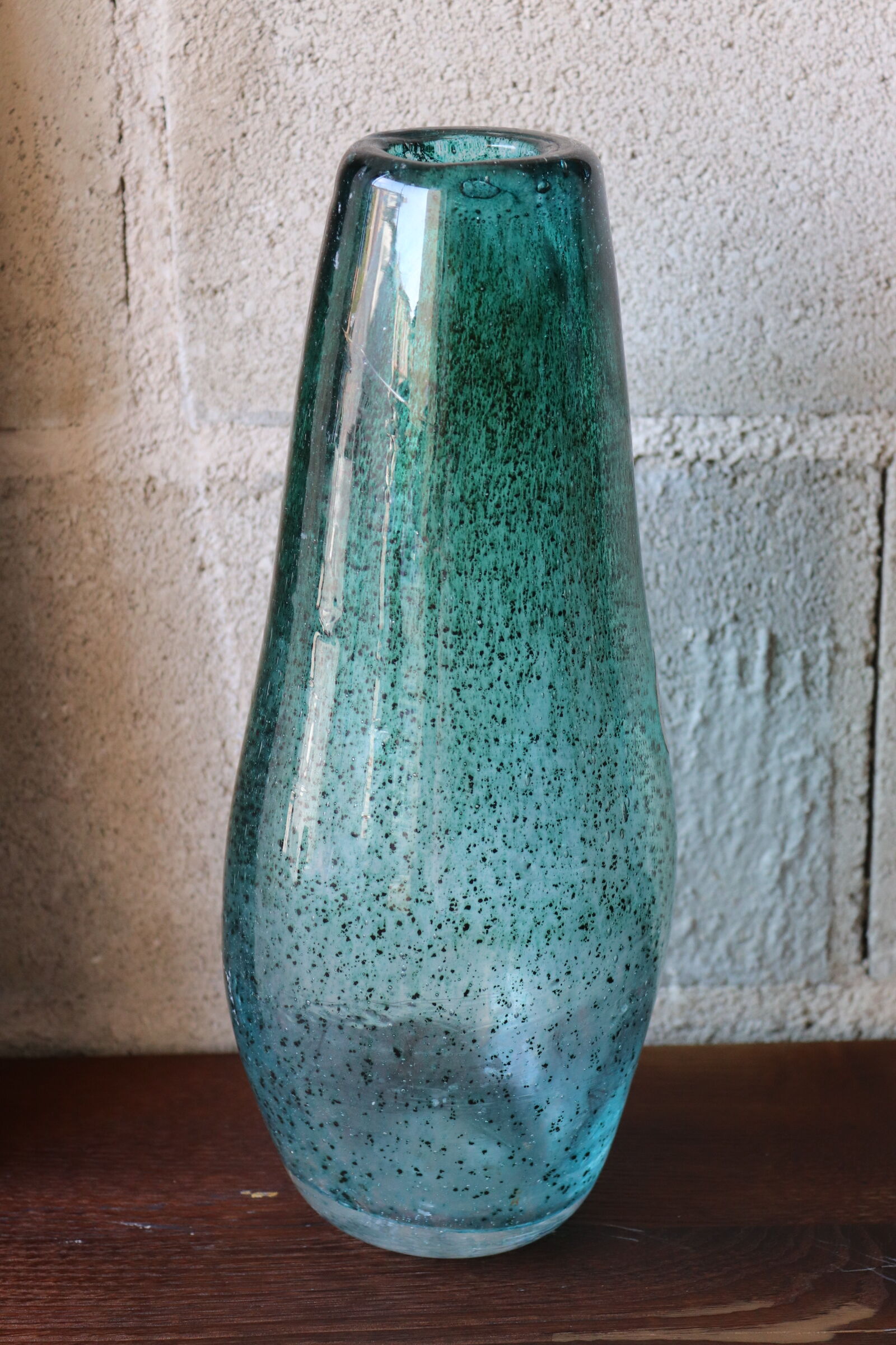 Vase in blown glass Crystal of the popes