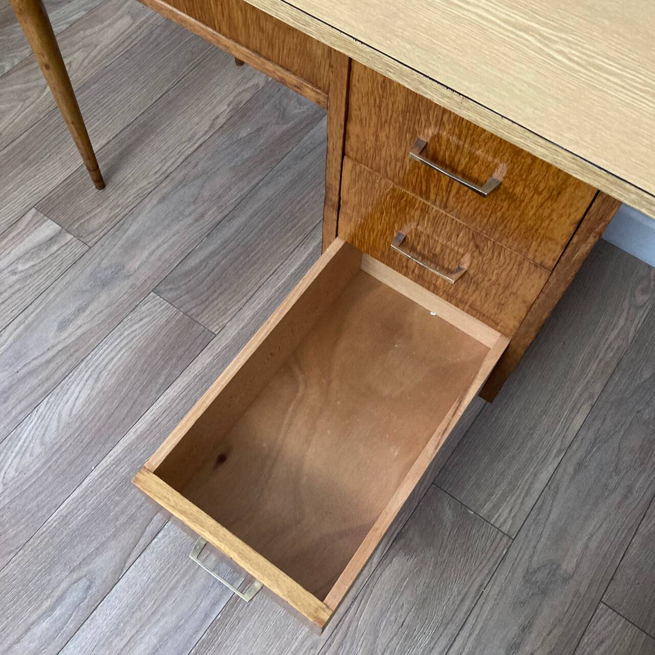 Vintage wood and formica desk