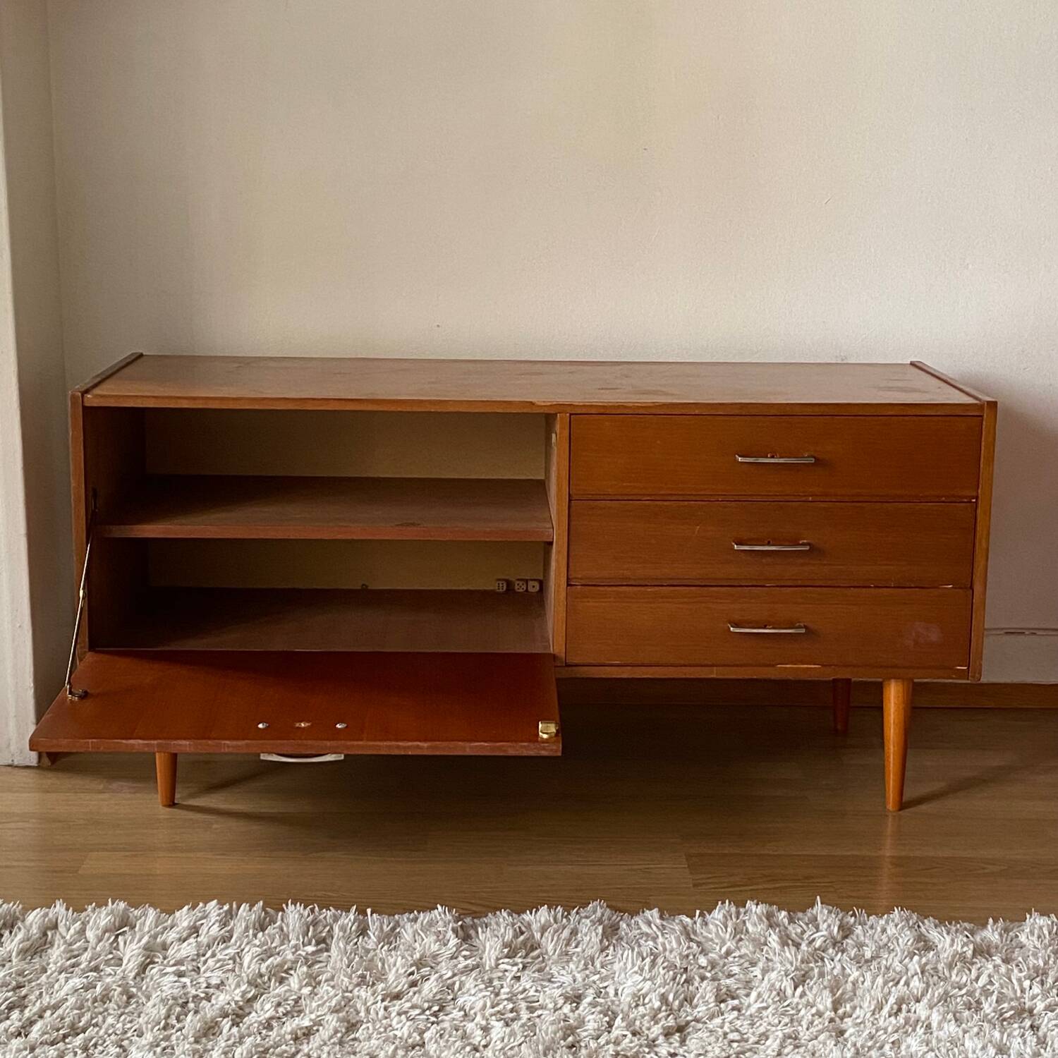 Wooden sideboard, 1950s