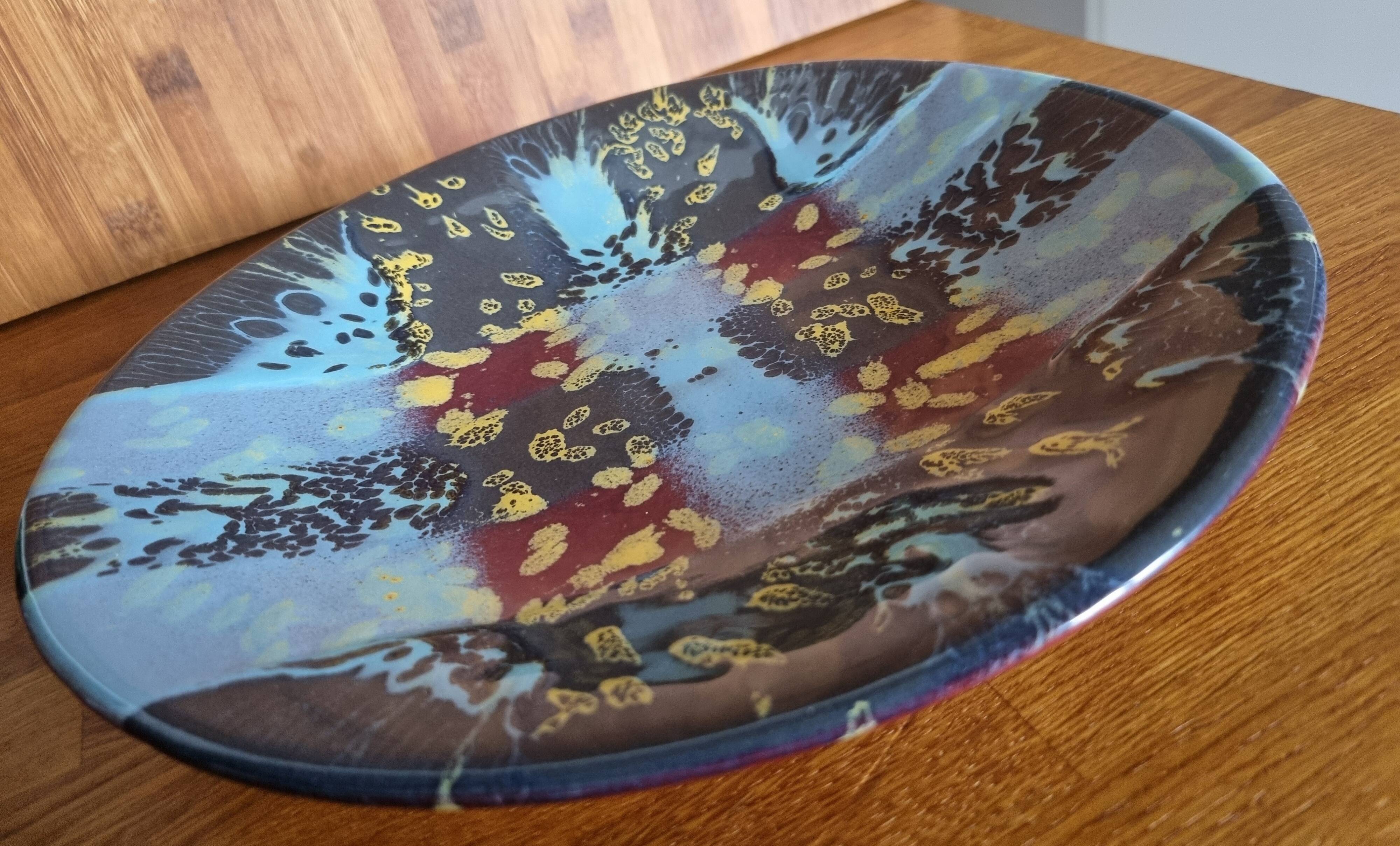 Large ceramic fruit bowl from Notre-Dame du Bec Abbey