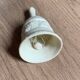 white table bell, ceramic call bell 10cm