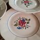 Set de 6 assiettes plate Digoin Sarreguemines
