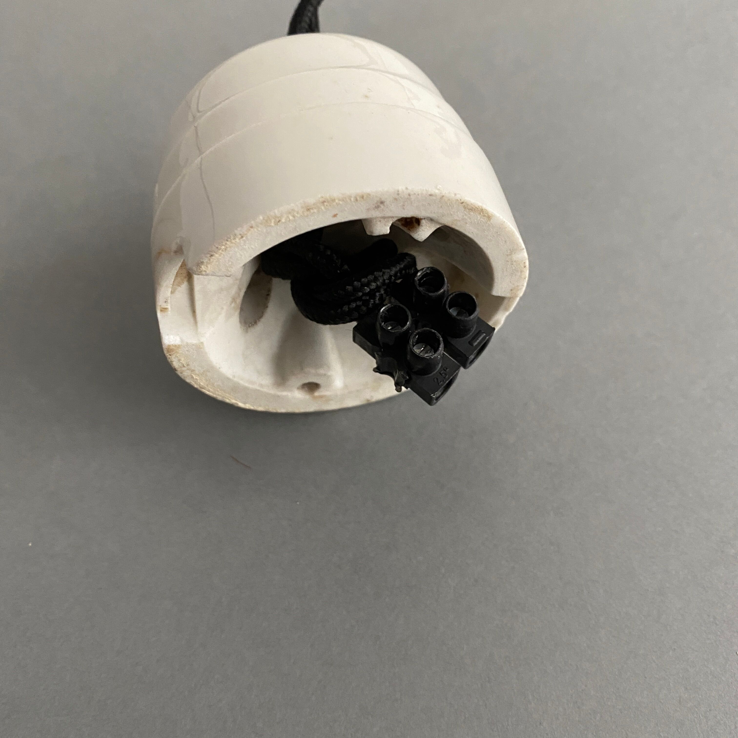 Vintage opaline hanging lamp