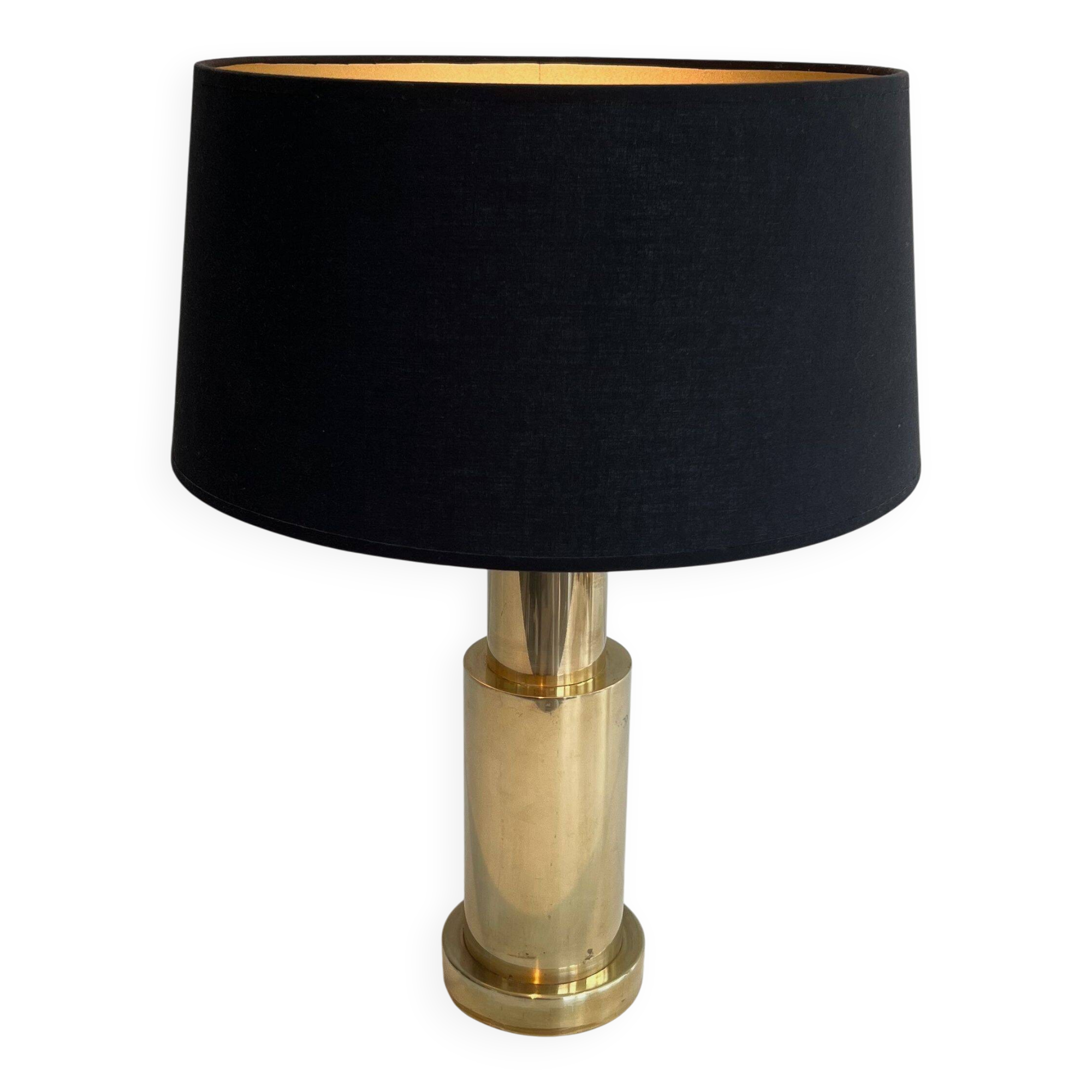 Paire de lampes modernistes en laiton