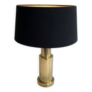 Pair of modernist brass lamps