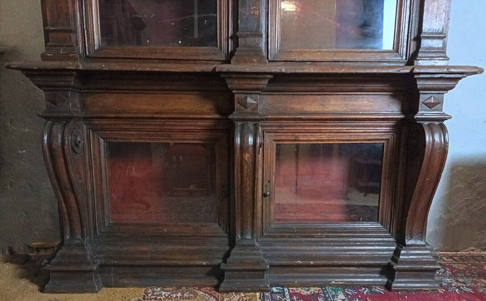 Empire style trade furniture bookcase in solid pine