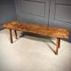 Industrial bench / butcher's table, 1950s, solid oak - large model