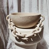 "Aegean" cup with chains
