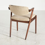 Model 42 teak dining chairs by Kai Kristiansen for Schou Andersen