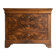 Antique walnut chest of drawers with three drawers.