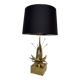 Bronze and brass water lily lamp attributed to Maison Charles. Circa 1970.