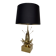 Bronze and brass water lily lamp attributed to Maison Charles. Circa 1970.