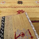 Vintage turkish kilim cushion cover , 116 x 83 cm