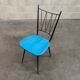 Chaise de cuisine Colette Gueden , vinyl bleu