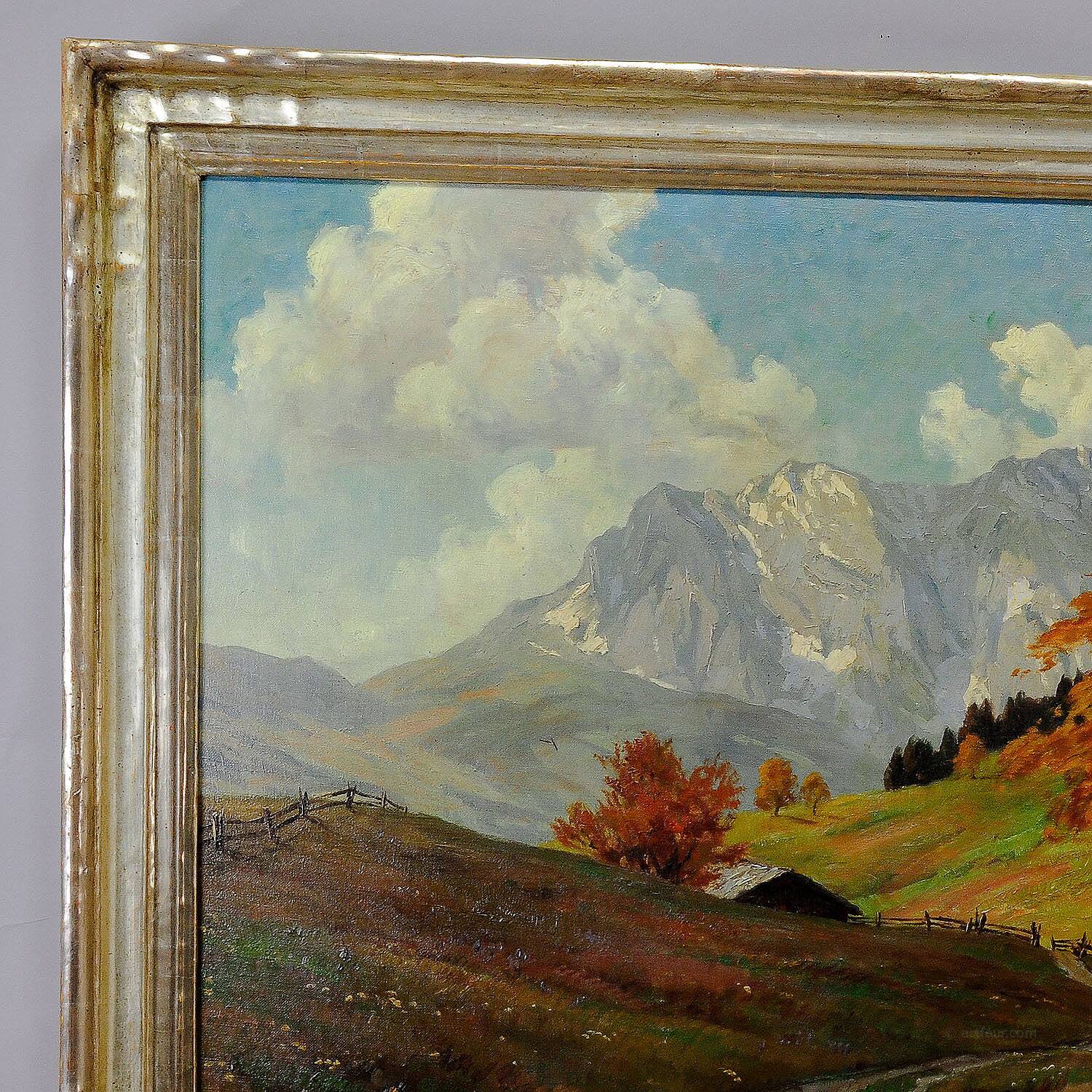 Erwin Kettemann landscape in the Tyrolean Alps, oil on canvas around 1930