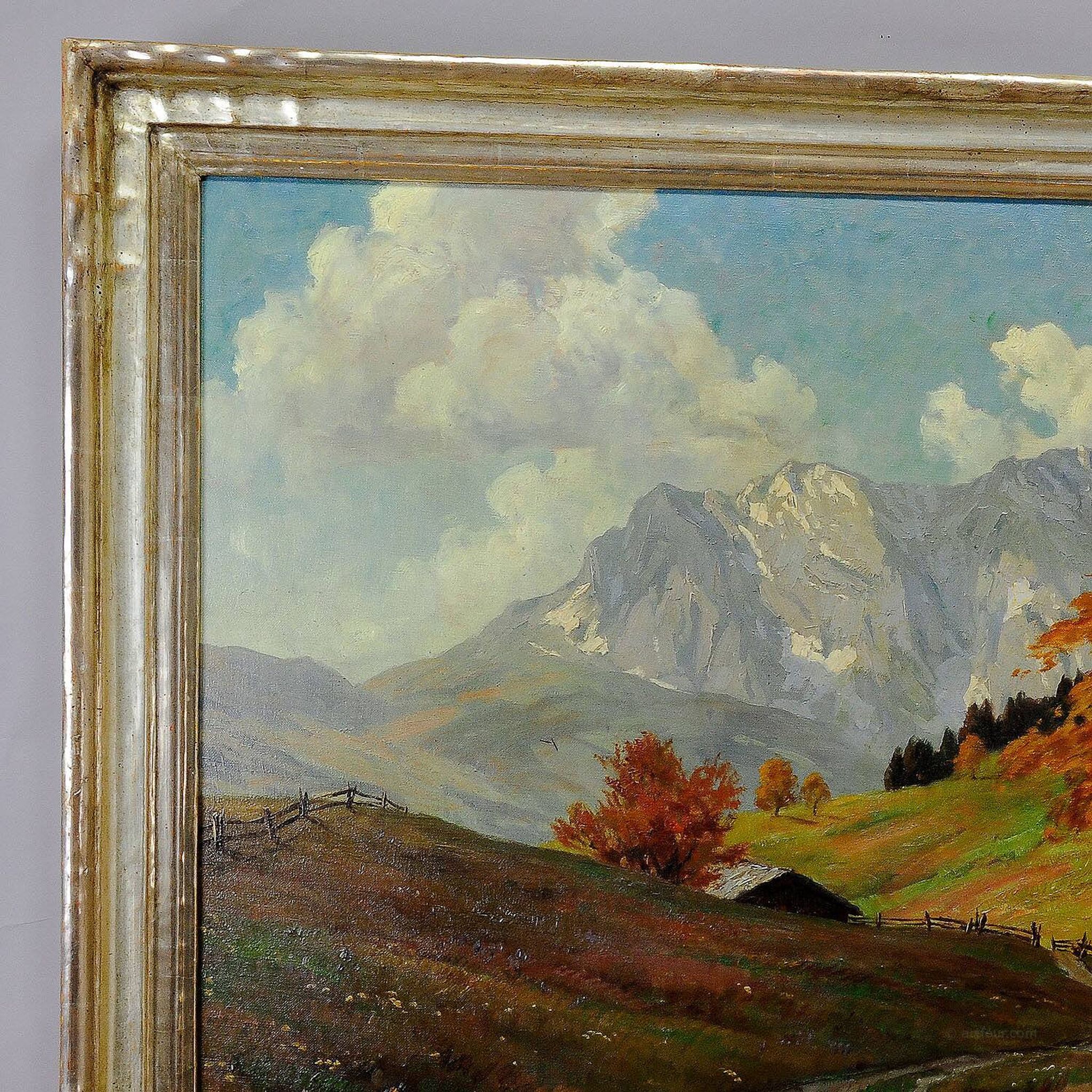 Erwin Kettemann landscape in the Tyrolean Alps, oil on canvas around 1930