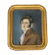 Watercolor on paper portrait 1830 man with the frock coat
