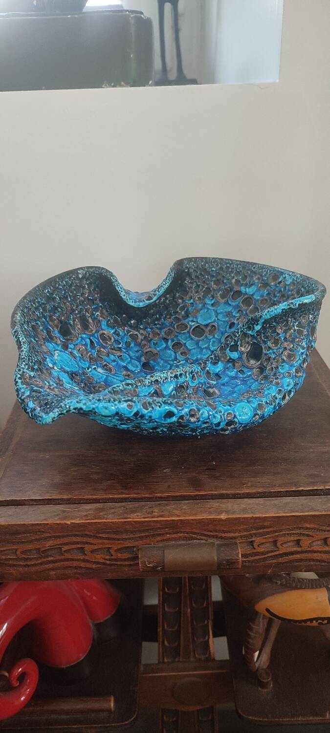 Fat Lava ceramic vase The Cyclops, Glaciers Enamels 1960s