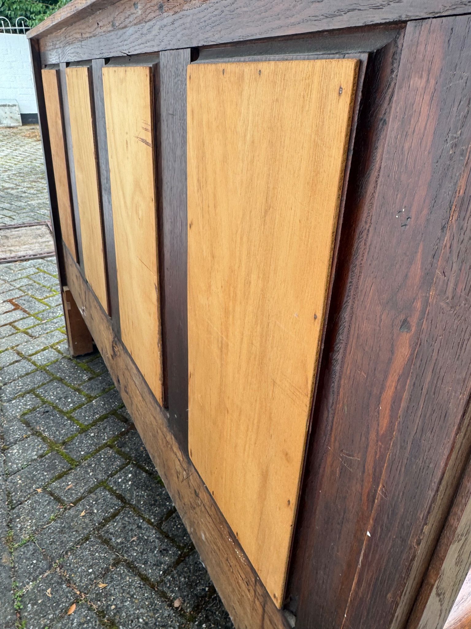 Gothic Revival Wooden Bench