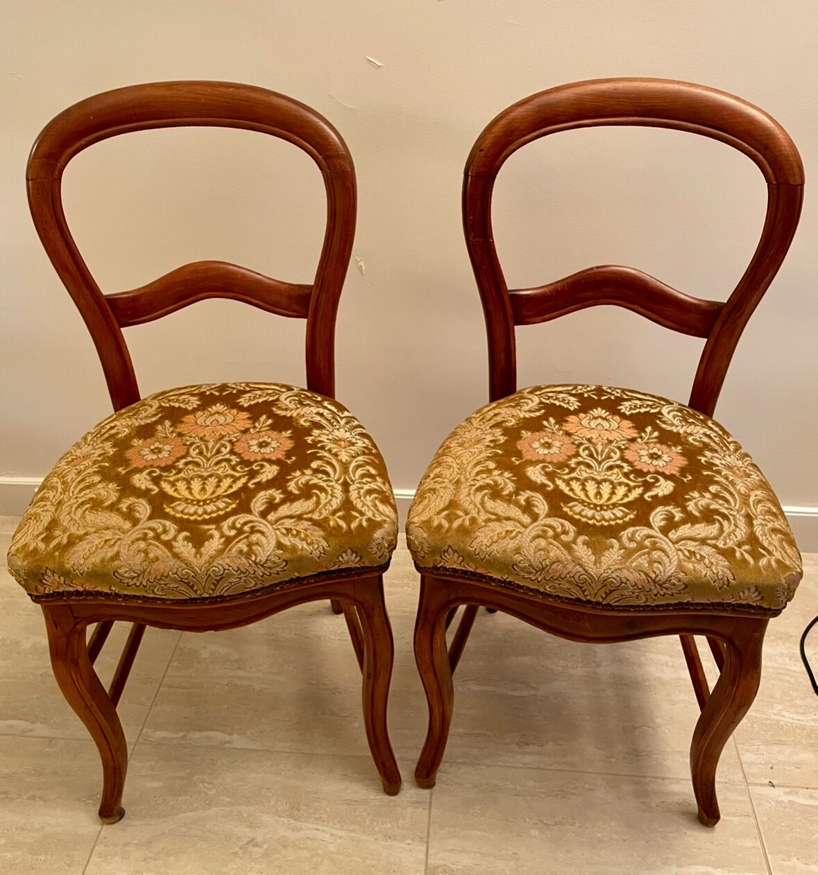 Pair of Louis Philippe style chairs