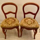 Pair of Louis Philippe style chairs
