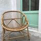 Pair of armchairs adult rattan basket